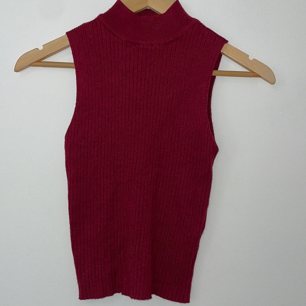 Dark Red Turtle Neck